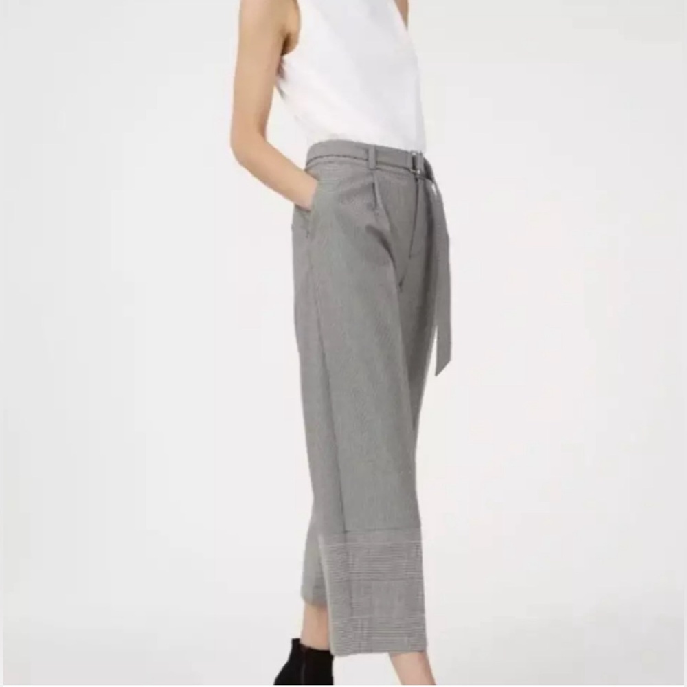 Club Monaco Cropped Wide Leg Pants Size 2 Gray.